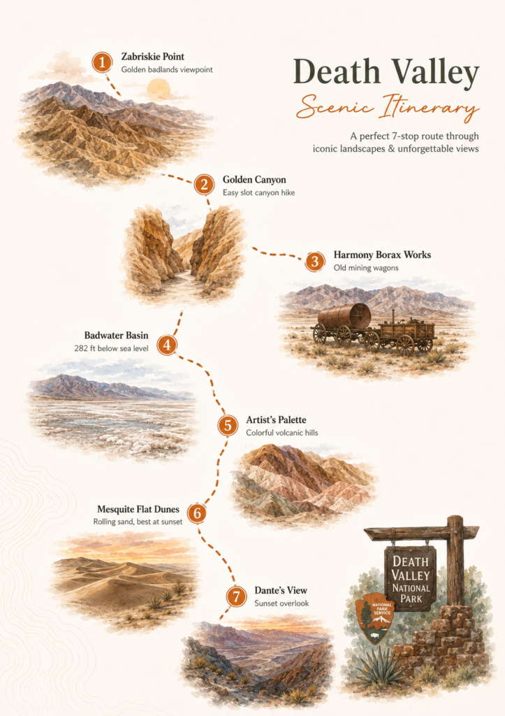 Top National Parks from Las Vegas death valley