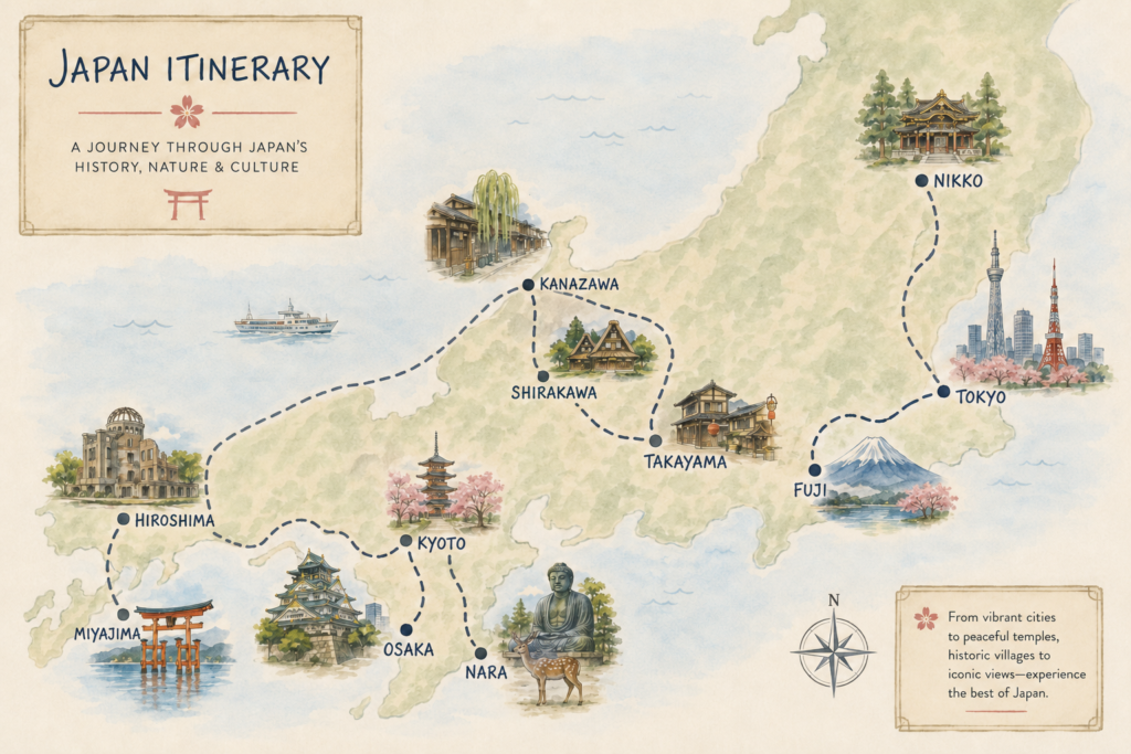 Japan in 12 Days: Totally Worth the Jetlag map01