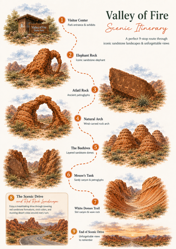 Top National Parks from Las Vegas map final