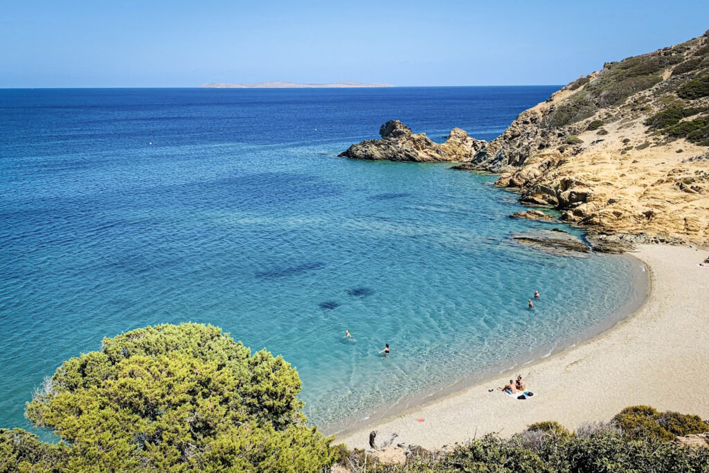 Best 10 Beaches in Crete, Greece Deep blue cove and sandy shore at Vai Beach, Crete