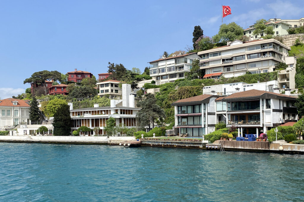 3 Days in Istanbul, Turkey Luxury waterfront yali mansions on the hillsides of the Bosphorus Strait in Istanbul Turkey
