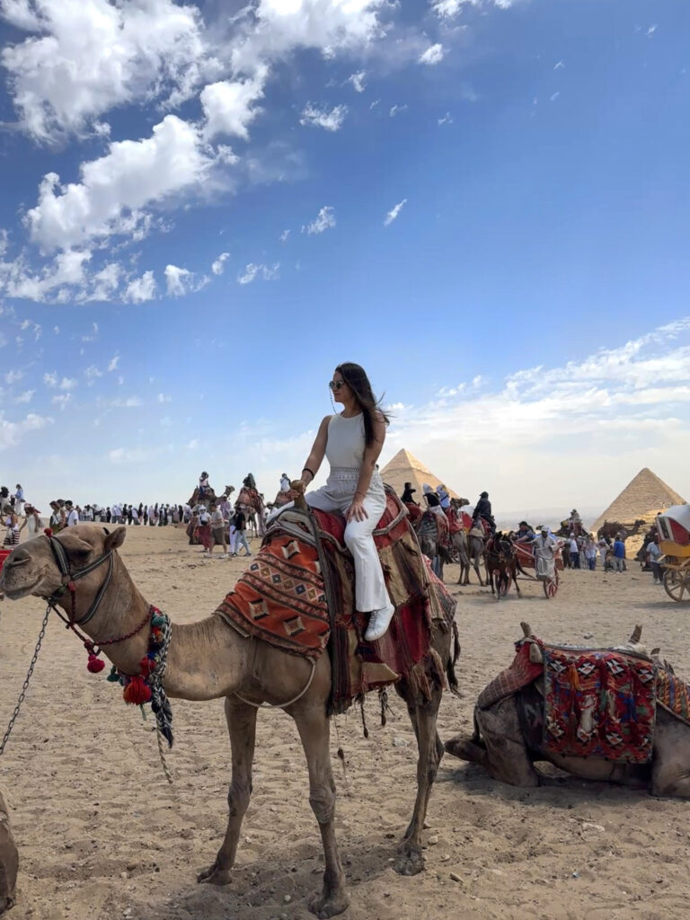 3 Days in Cairo, Egypt Checking a bucket-list experience off the list with a traditional camel ride across the Pyramids of Giza
