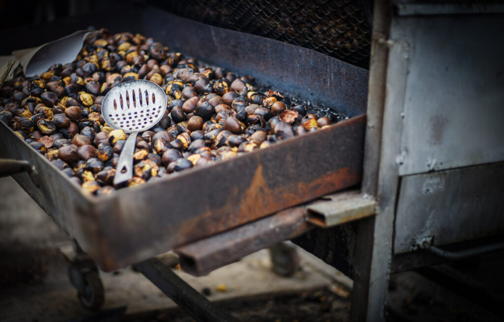 3 Days in Istanbul, Turkey Roasted chestnuts on a street cart in Istanbul
