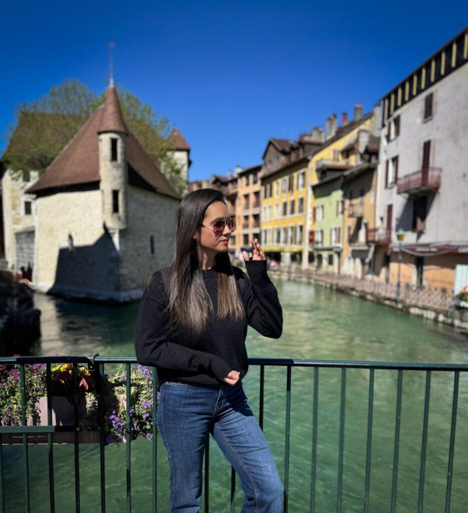 Top 10 Places in Southeastern France Scenic view of the medieval Palais de l'Isle castle on the Thiou River canal in Annecy, France