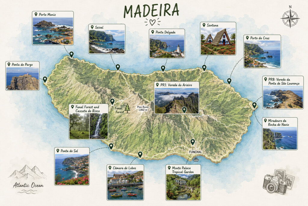 Madeira Travel Guide madeira map travel guide